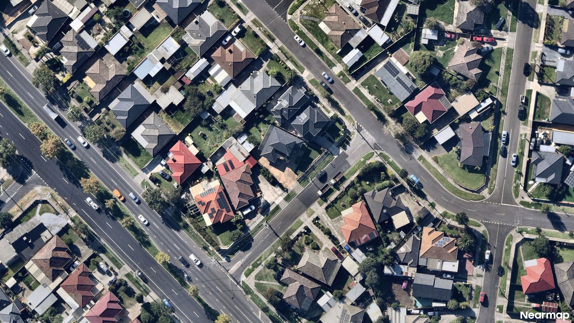 Vertical aerial view