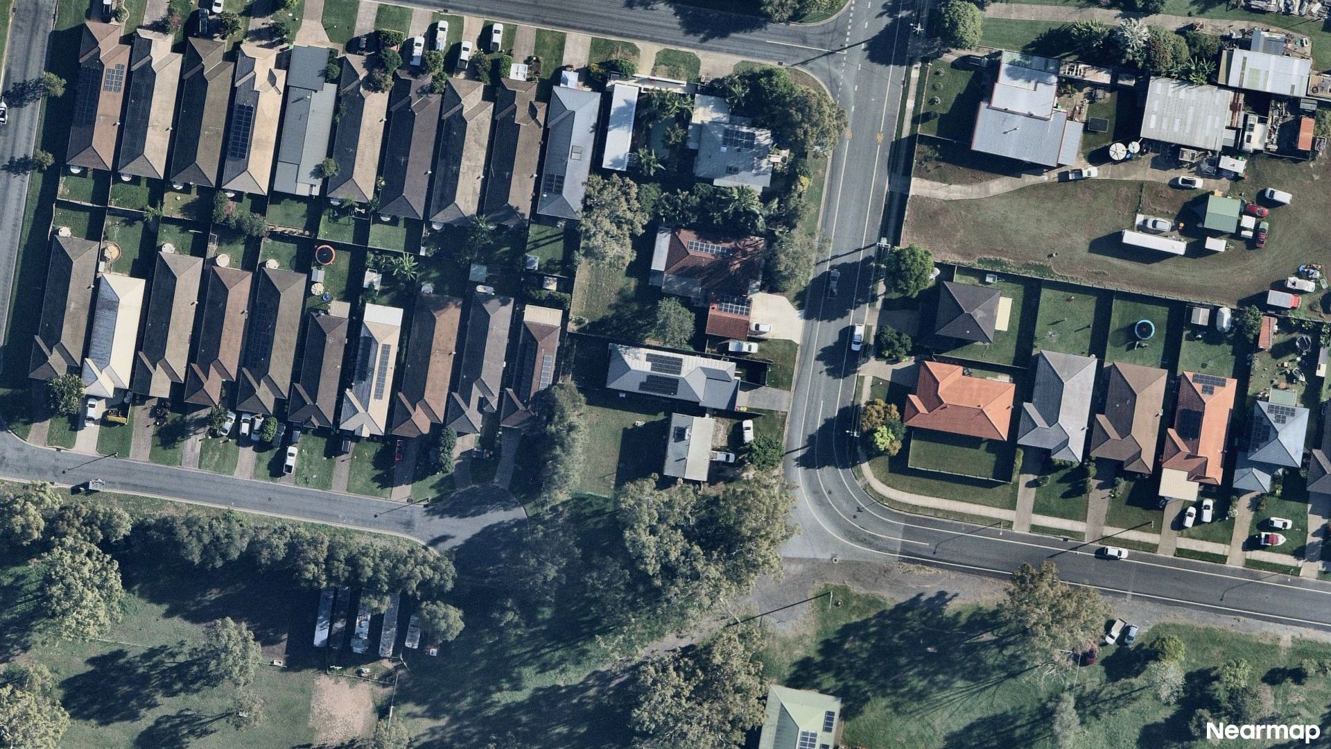 Vertical aerial view