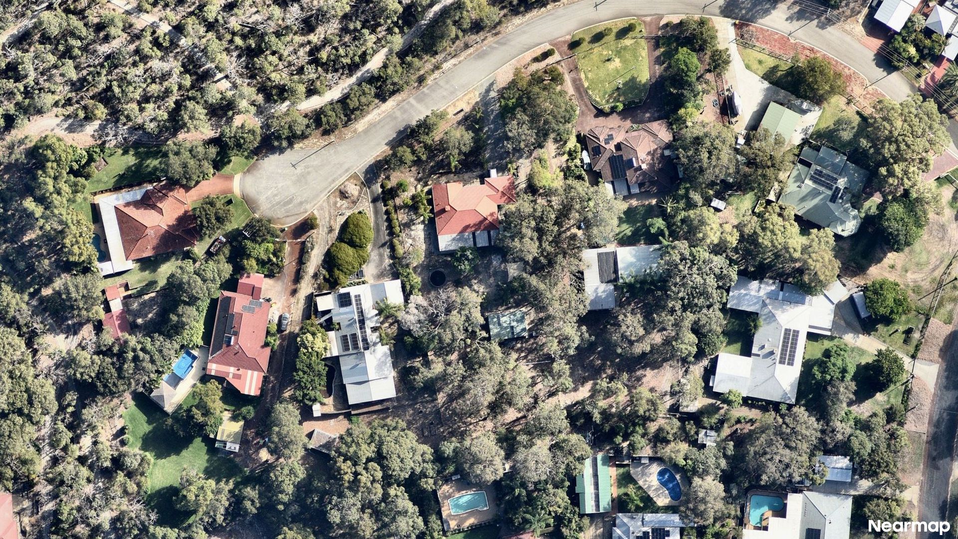 Vertical aerial view