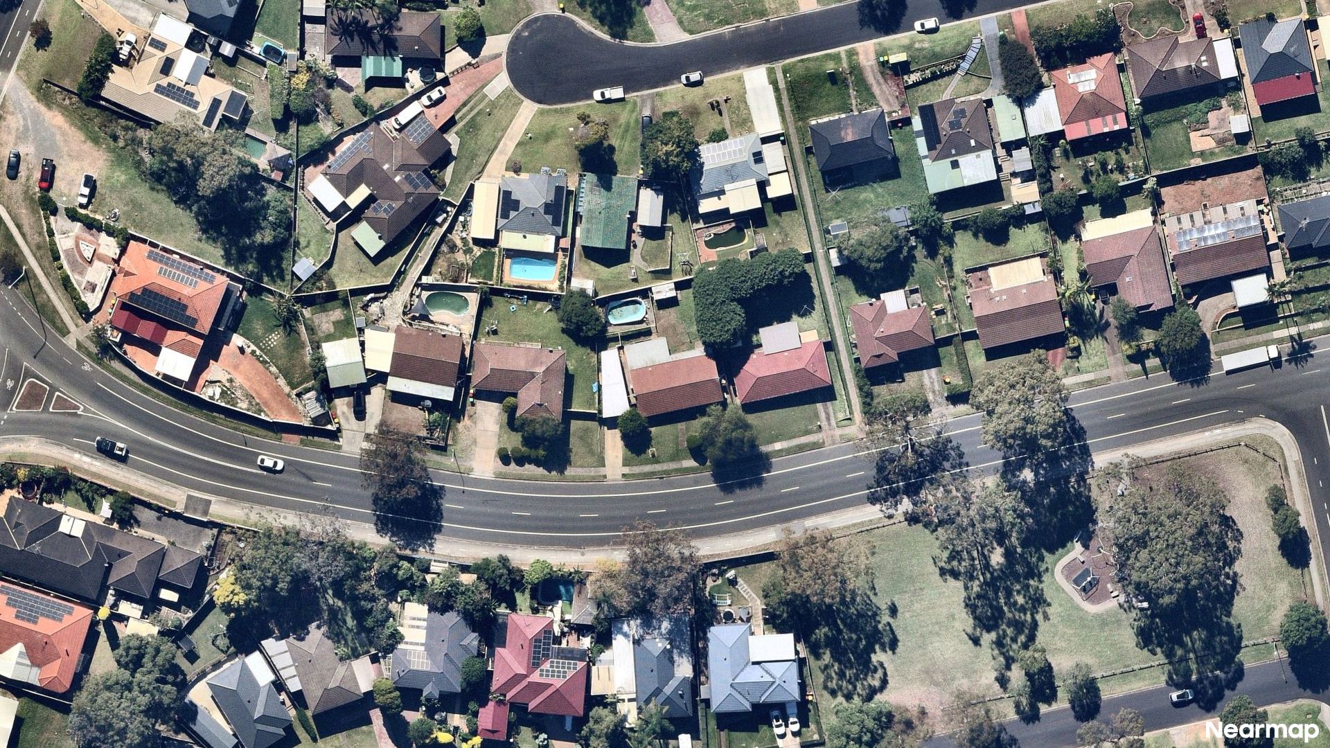 Vertical aerial view
