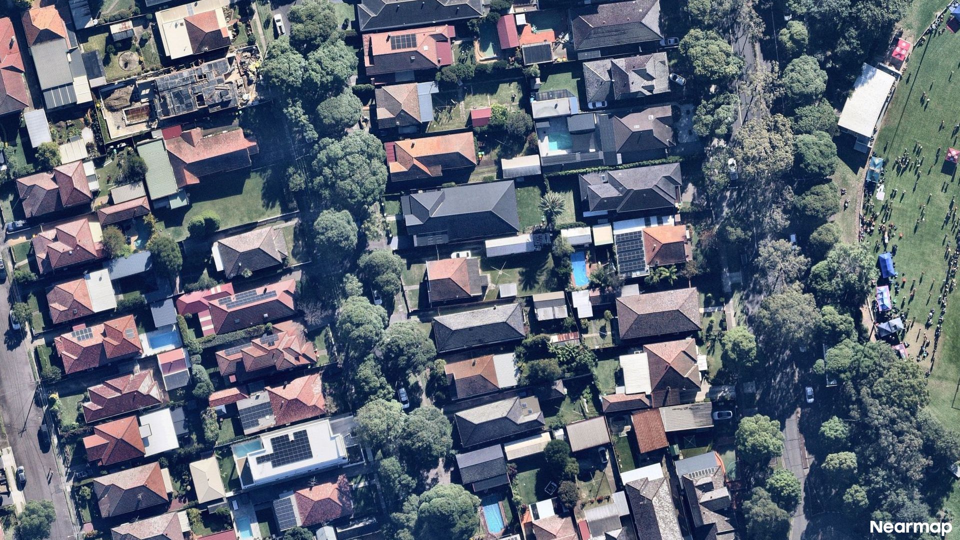 Vertical aerial view