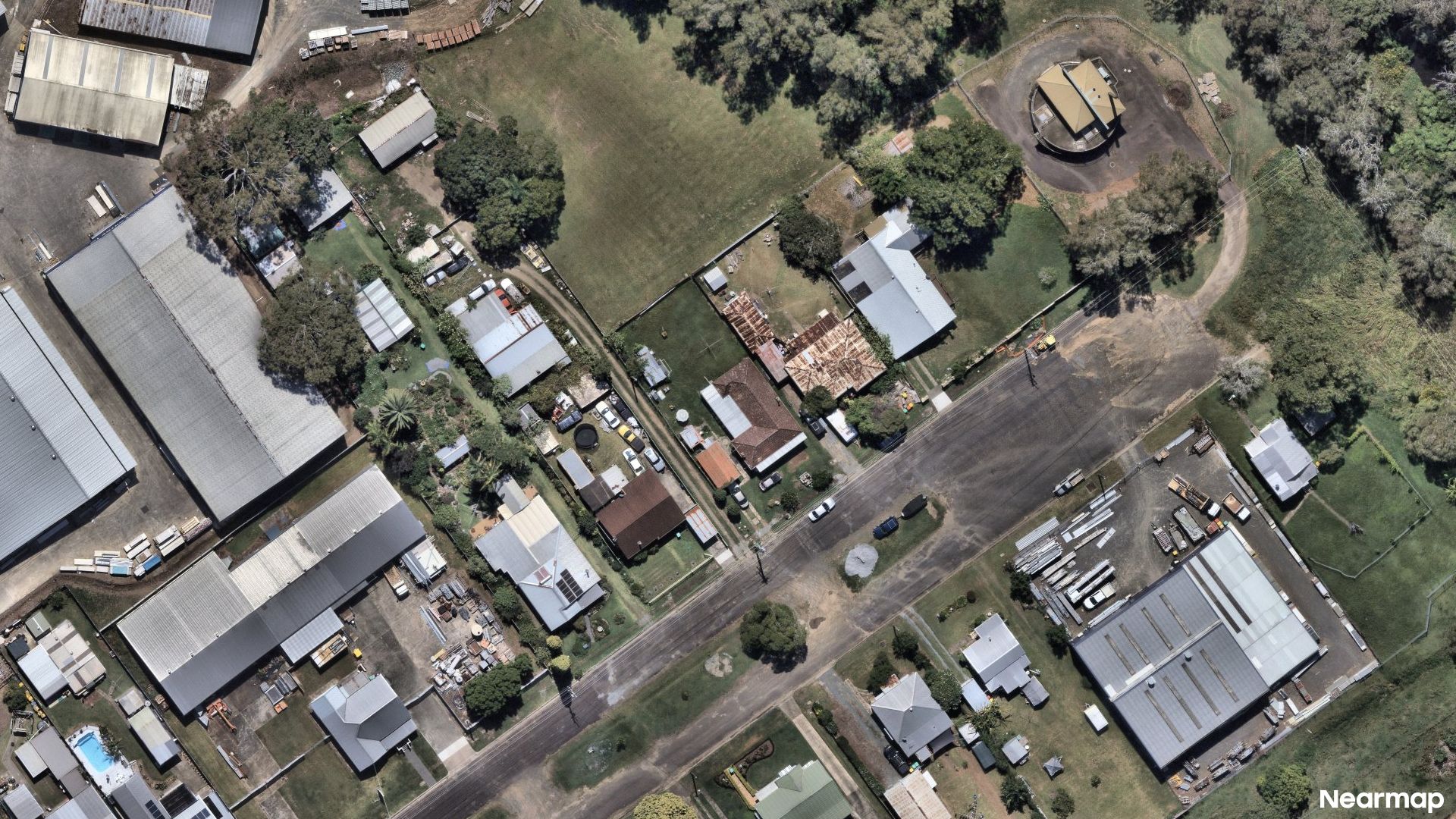 Vertical aerial view