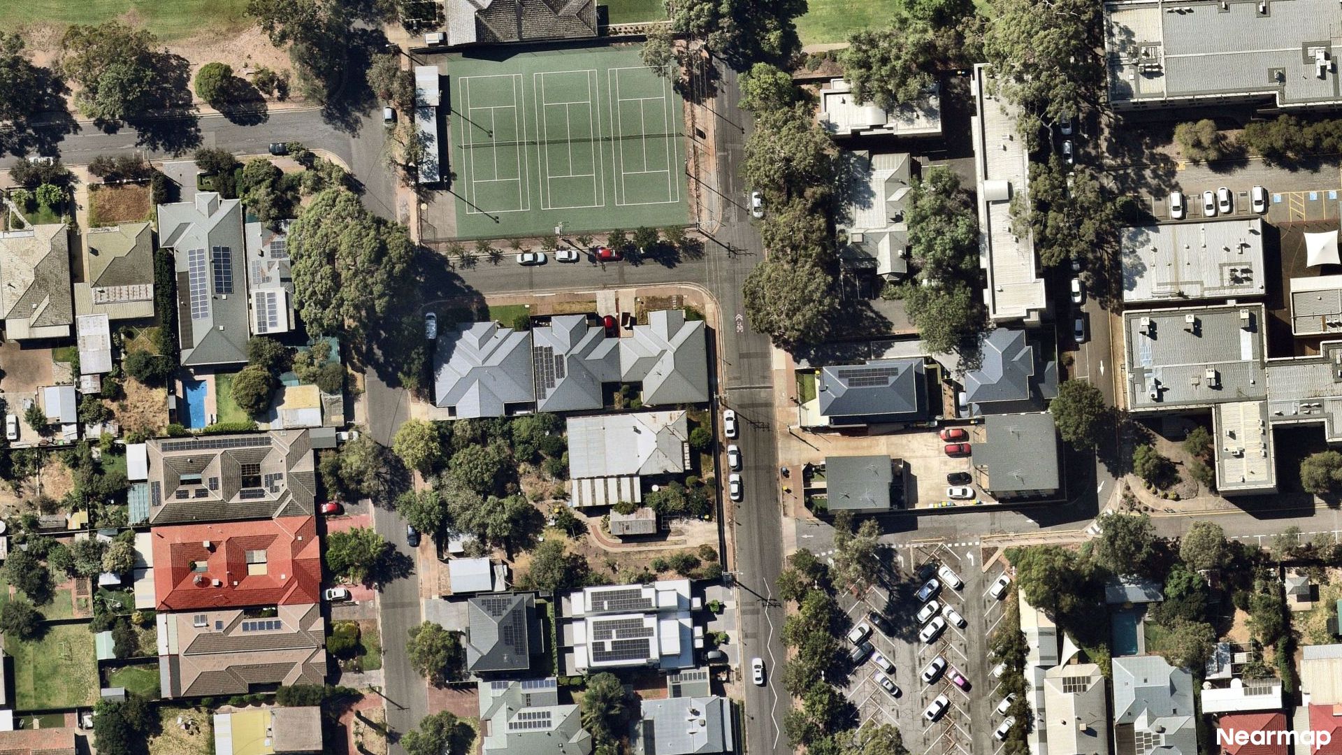 Vertical aerial view