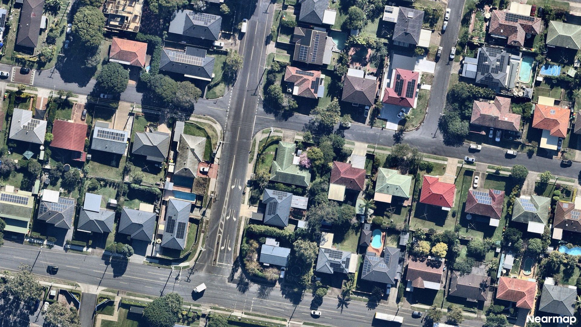 Vertical aerial view