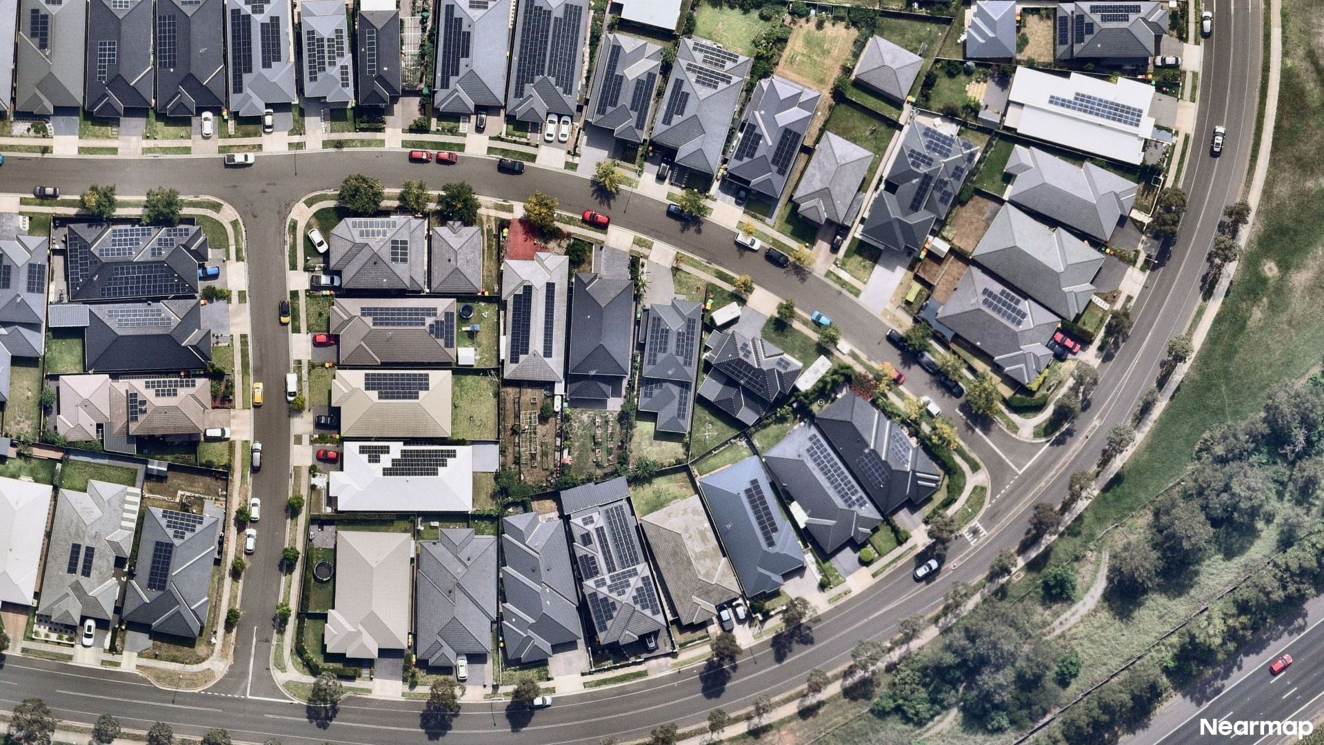 Vertical aerial view
