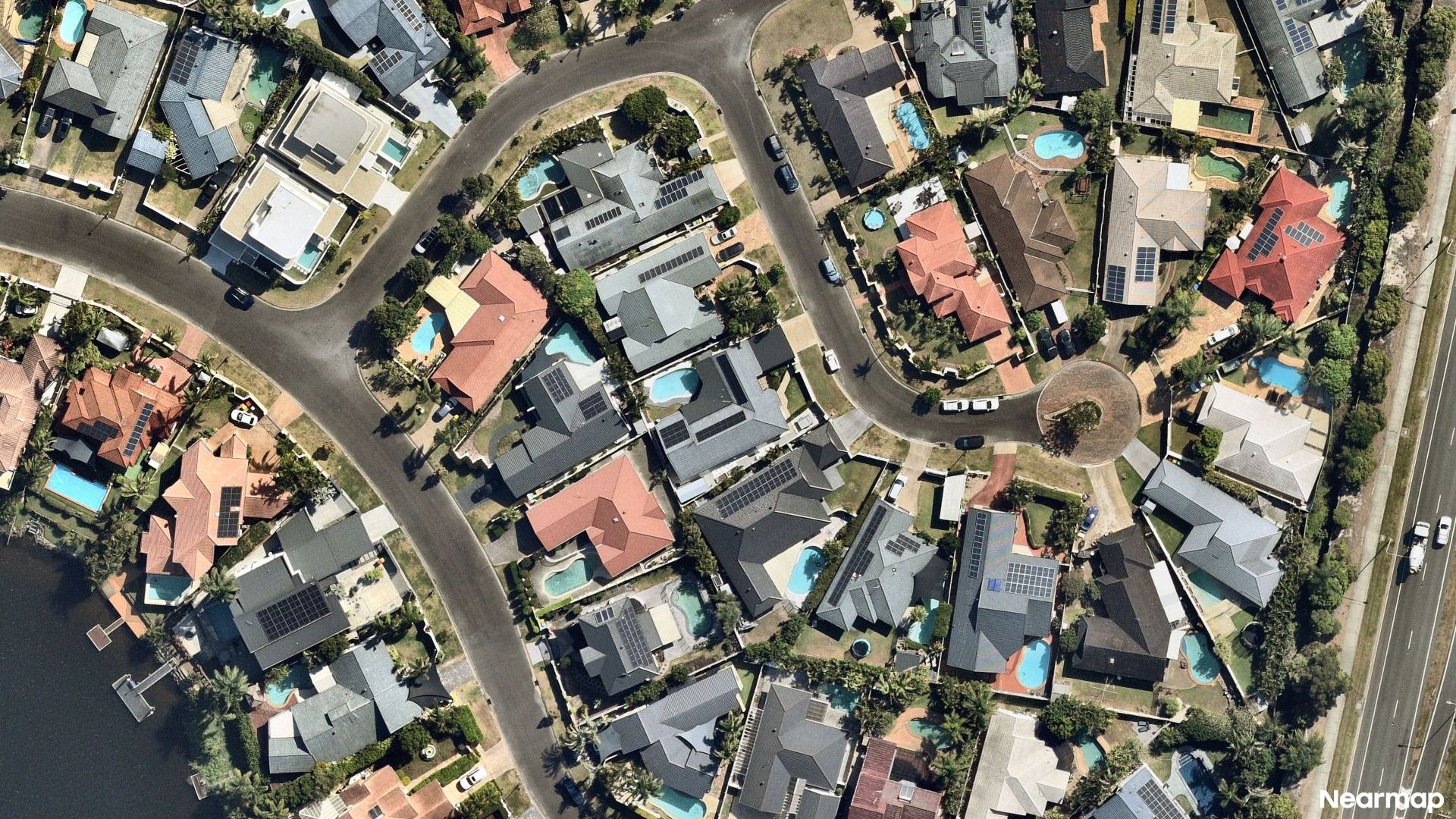 Vertical aerial view