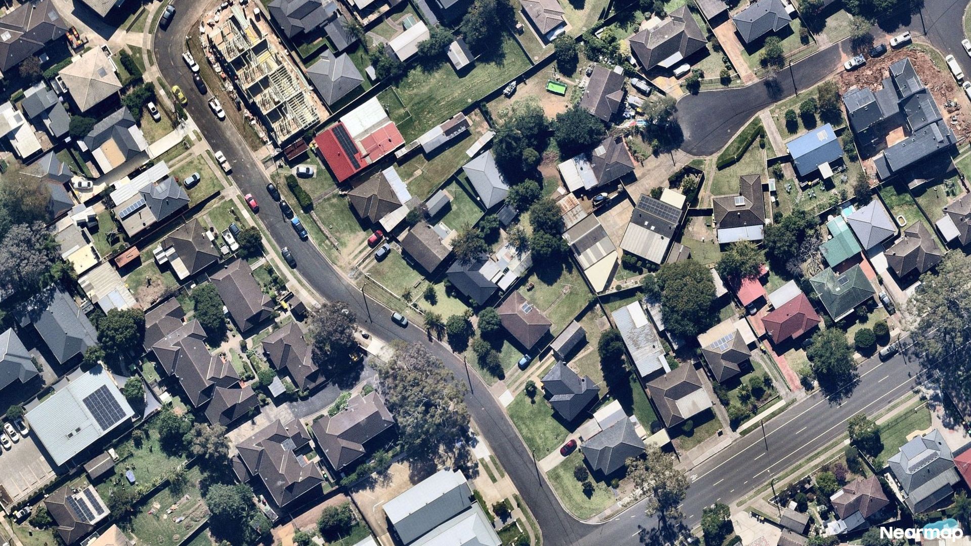 Vertical aerial view