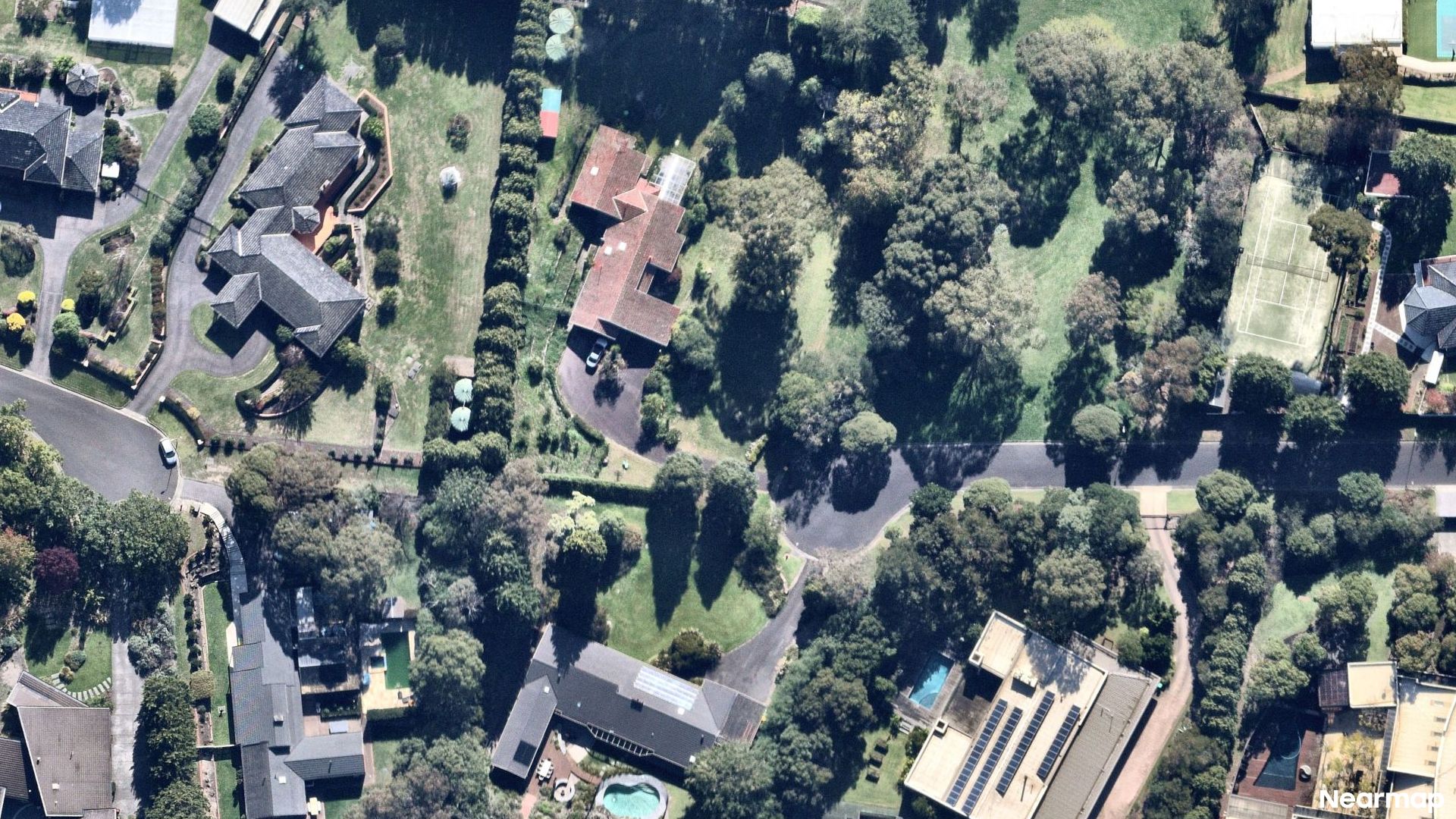 Vertical aerial view