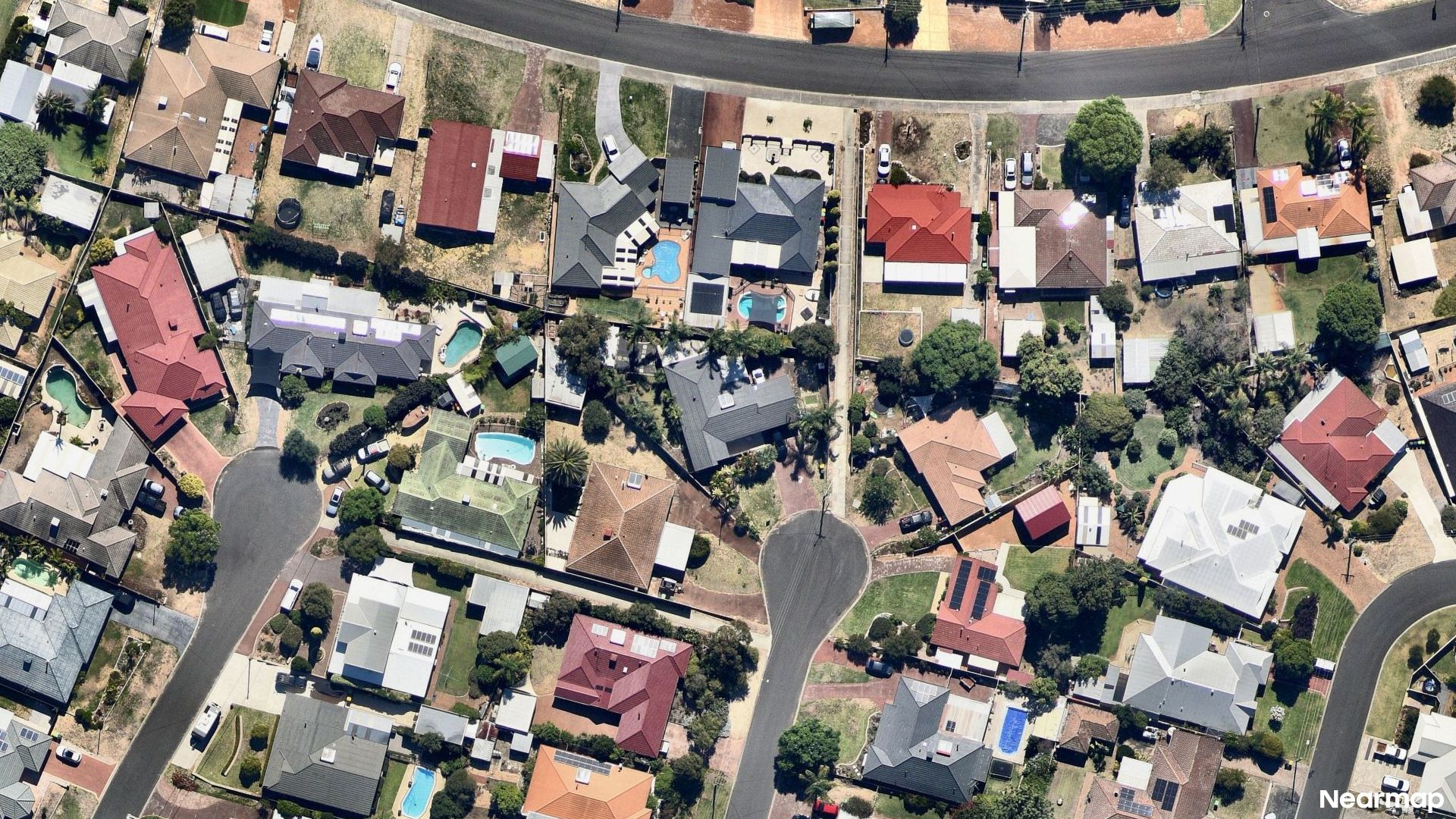 Vertical aerial view