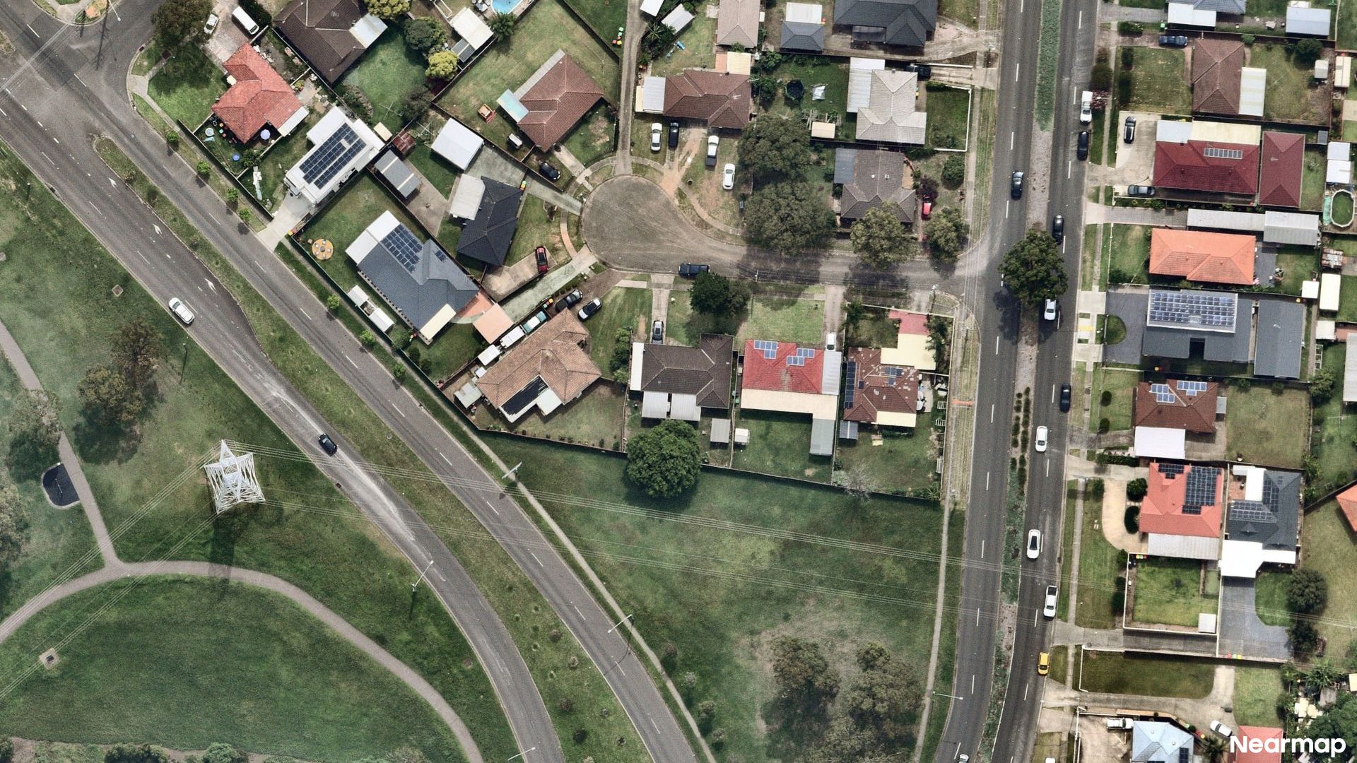 Vertical aerial view