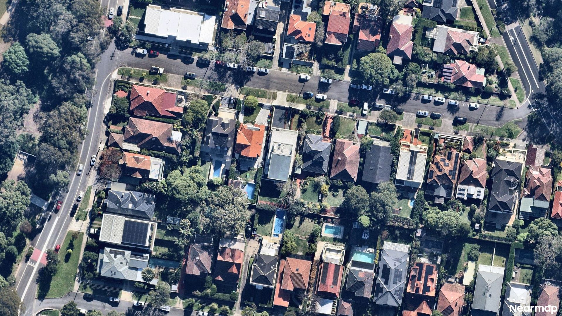 Vertical aerial view