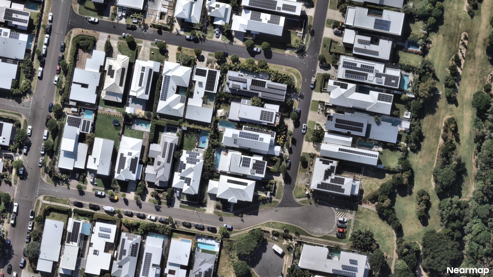 Vertical aerial view