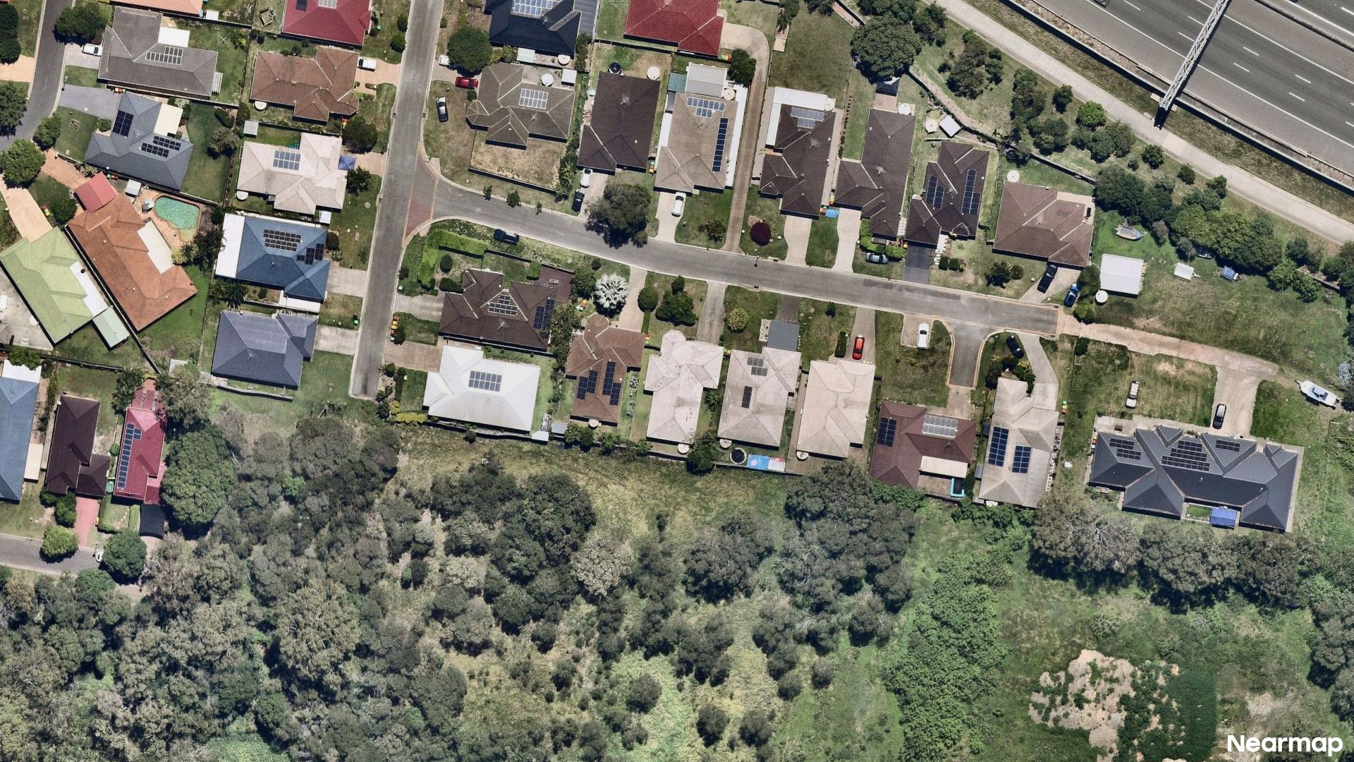 Vertical aerial view