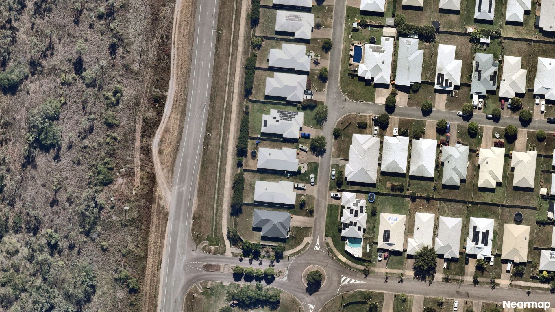 Vertical aerial view
