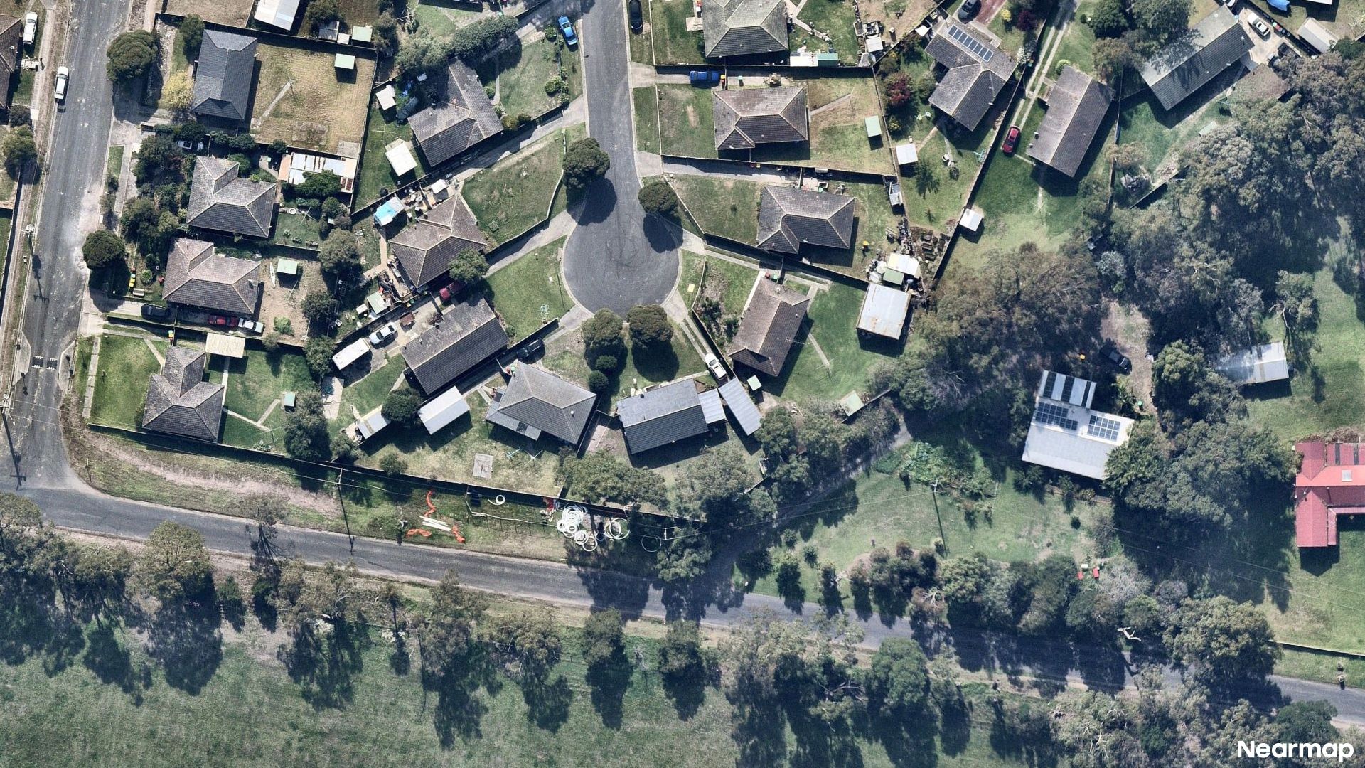 Vertical aerial view