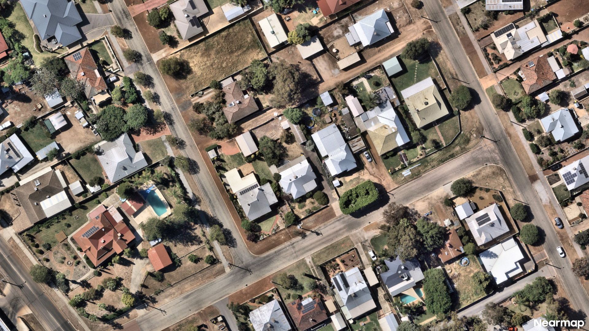 Vertical aerial view