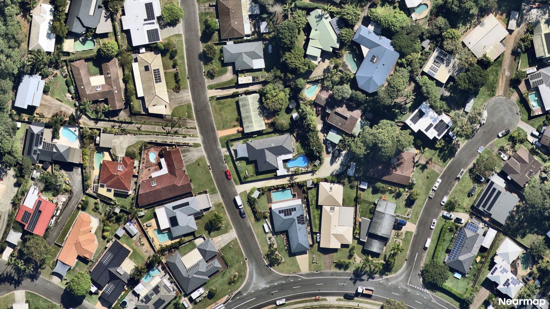 Vertical aerial view
