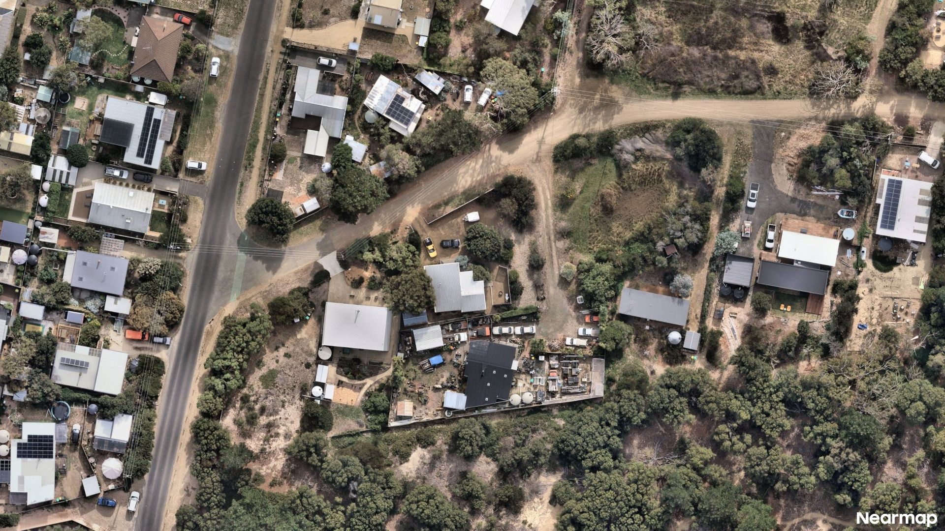 Vertical aerial view