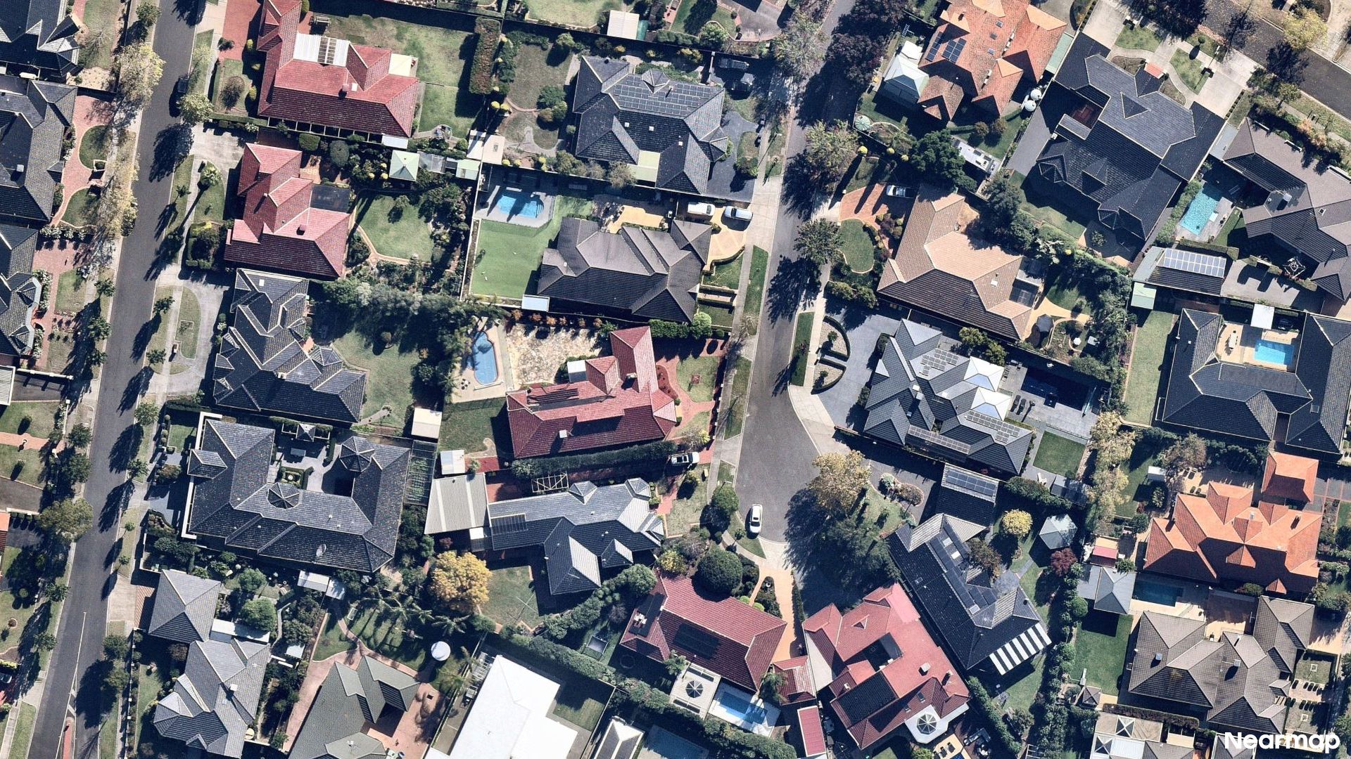 Vertical aerial view
