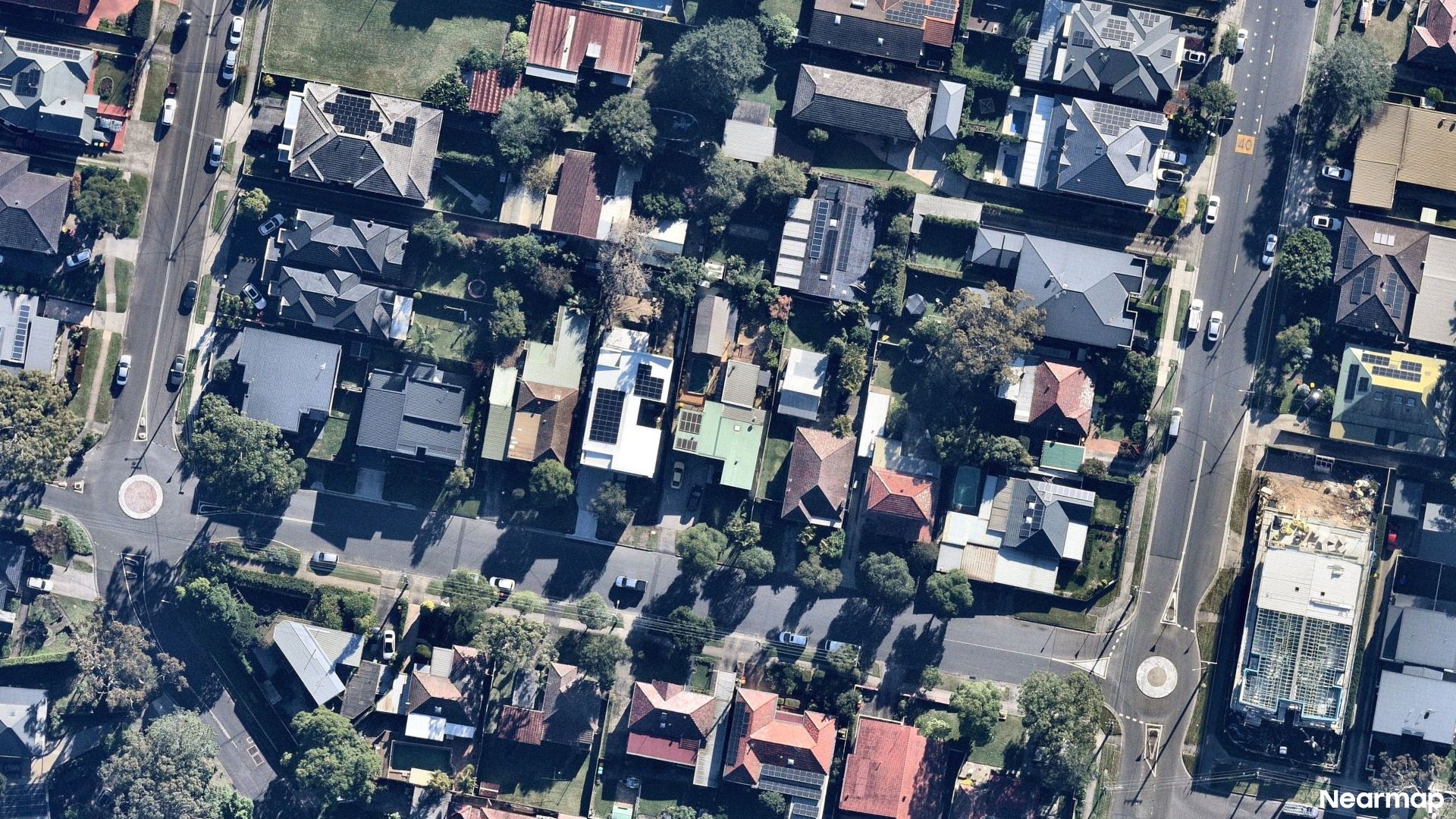 Vertical aerial view