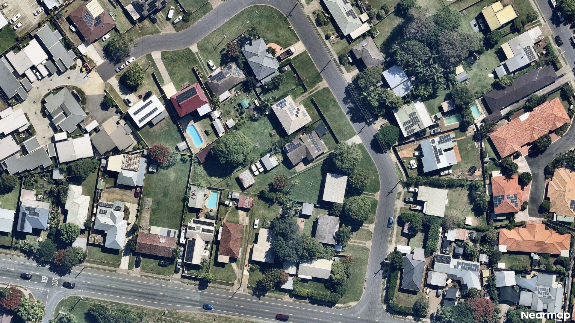 Vertical aerial view