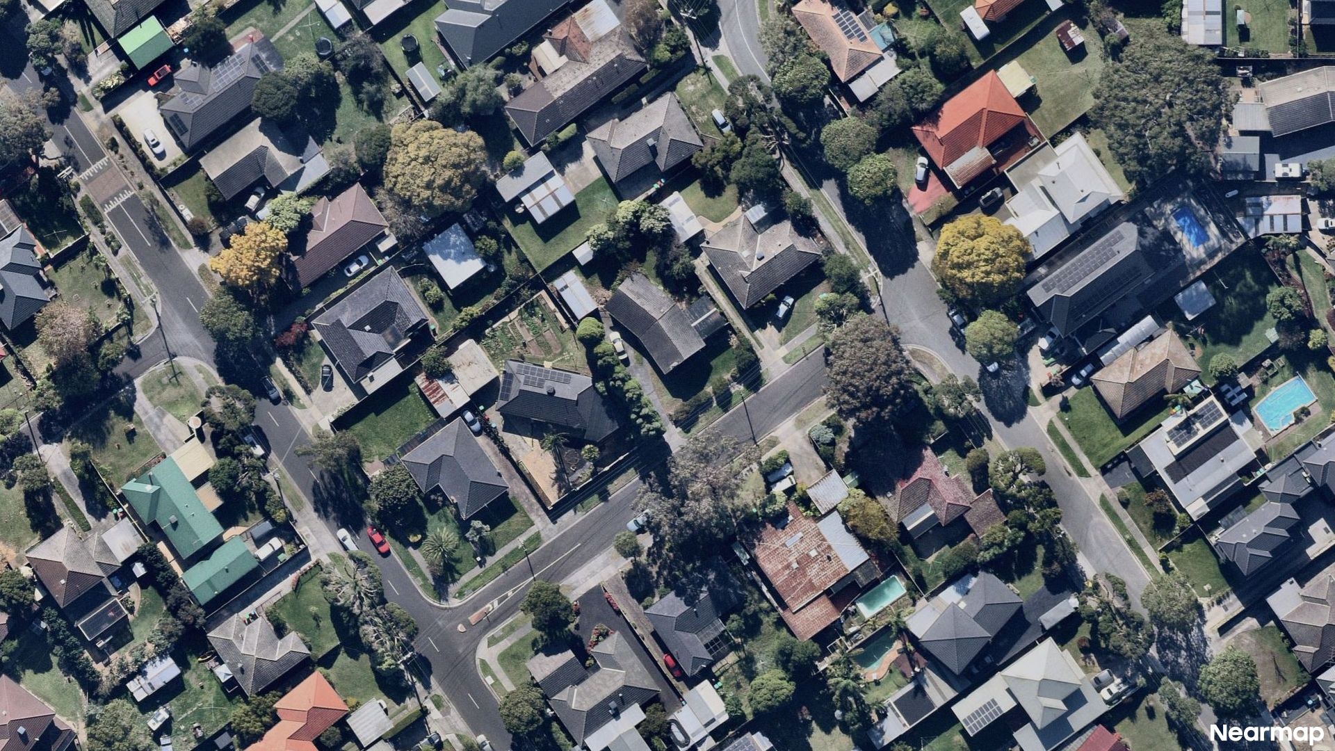 Vertical aerial view