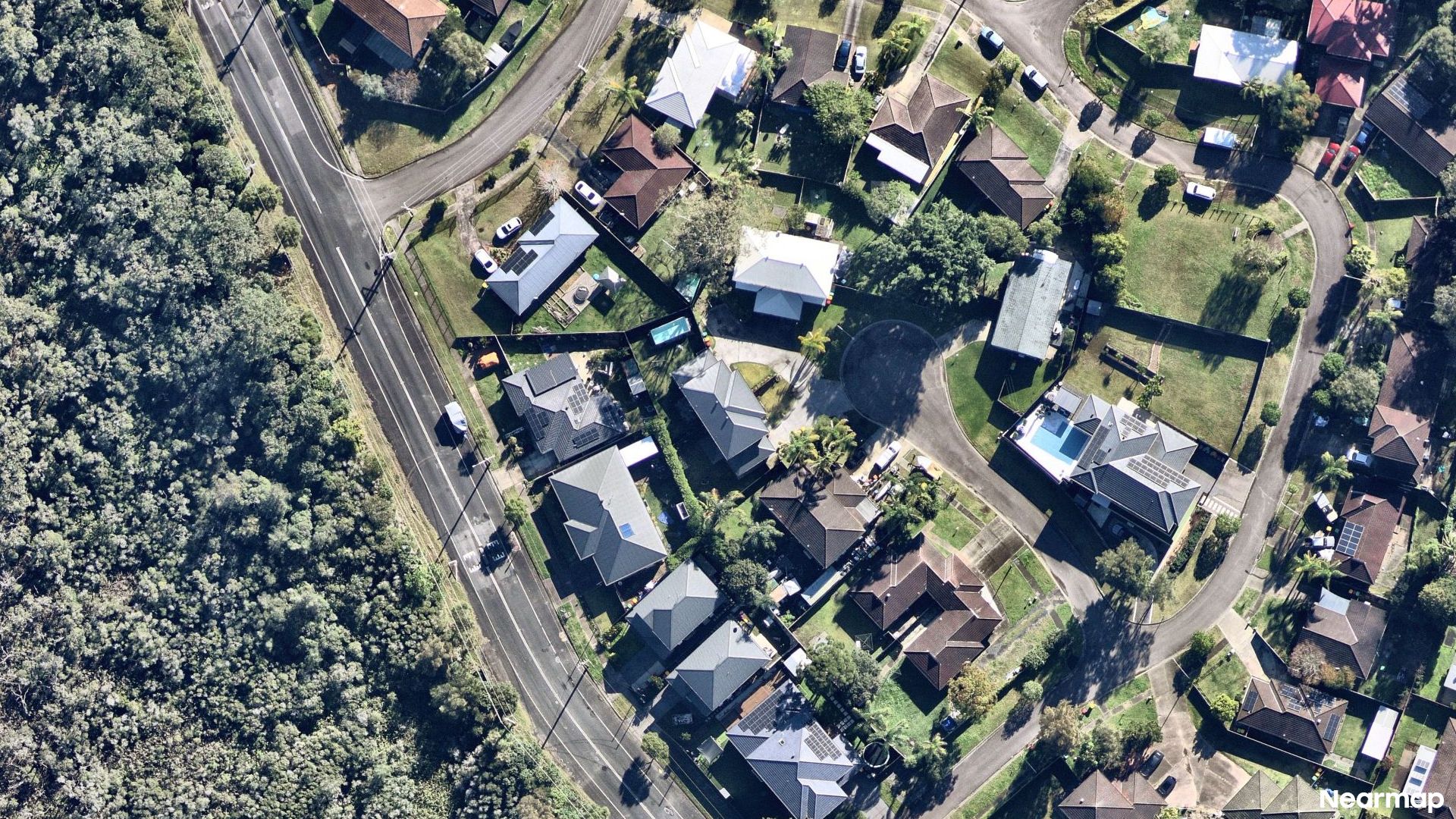 Vertical aerial view
