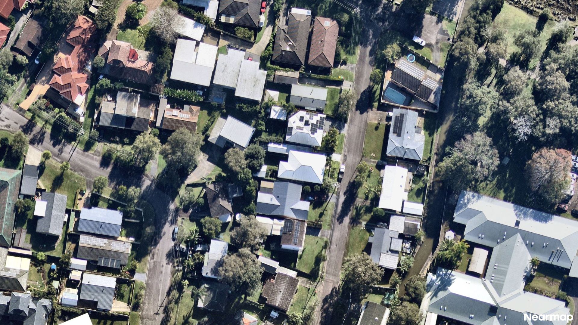 Vertical aerial view