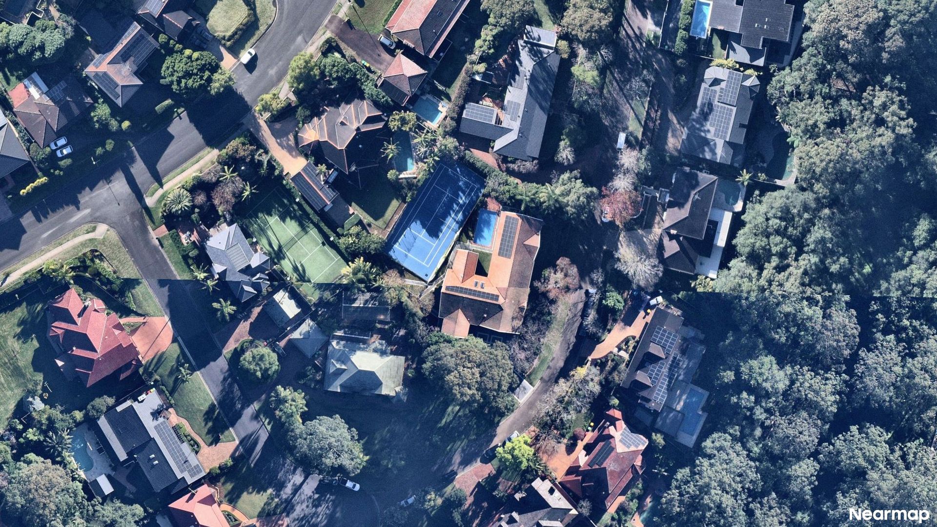 Vertical aerial view