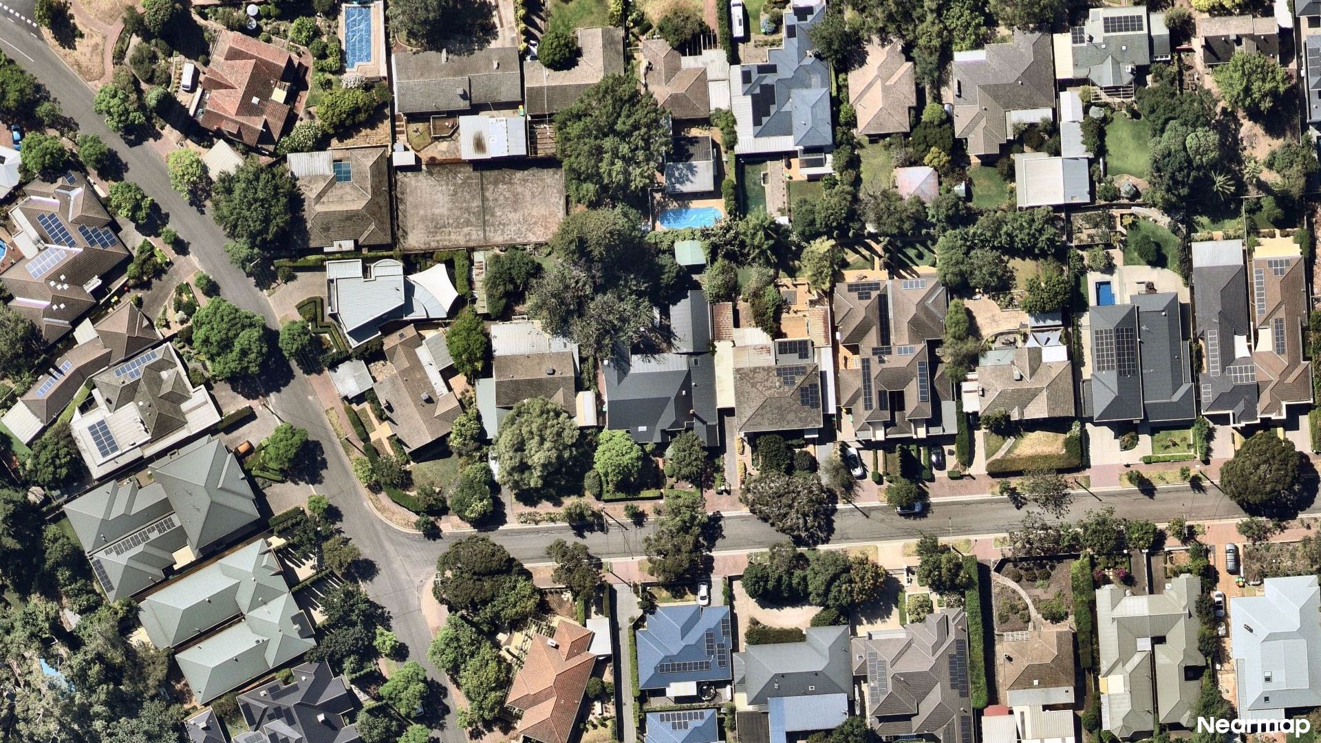 Vertical aerial view
