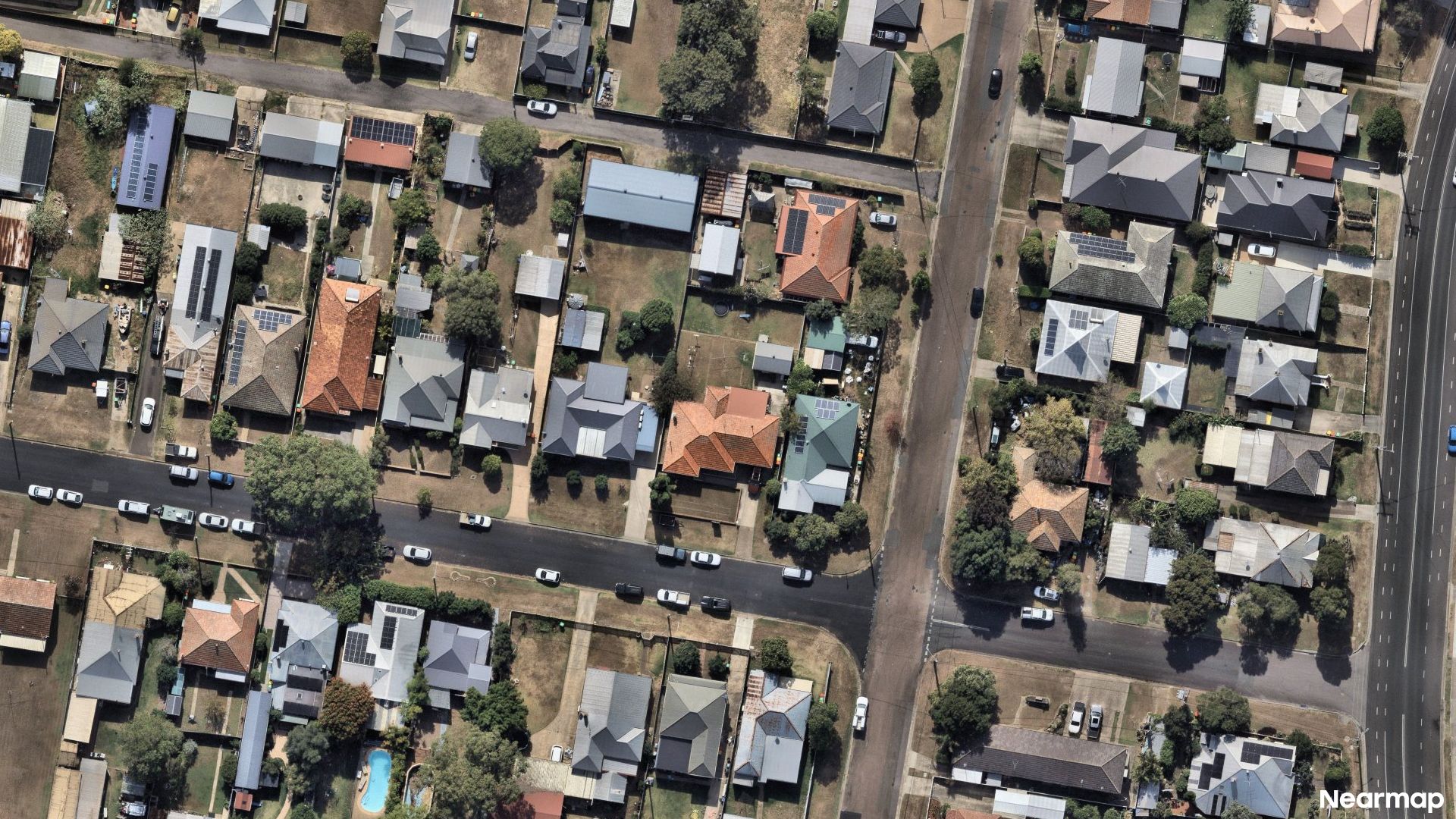 Vertical aerial view