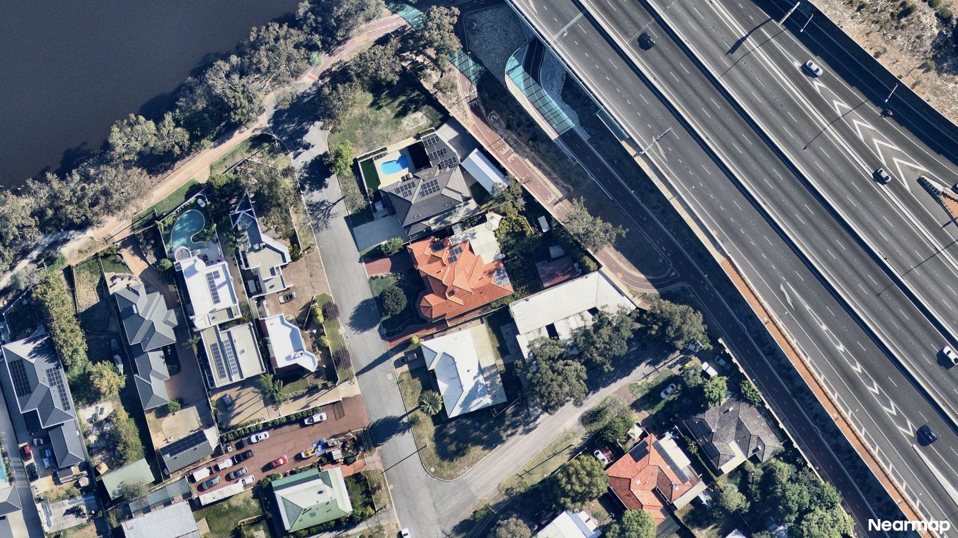 Vertical aerial view