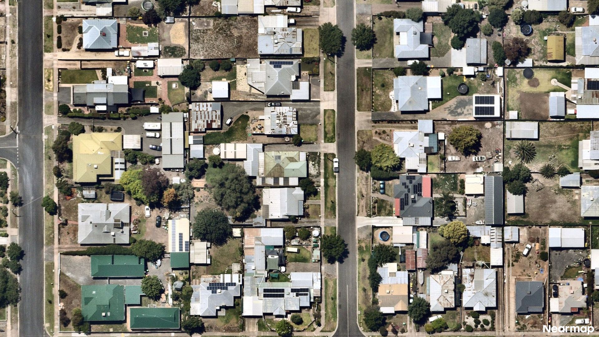 Vertical aerial view