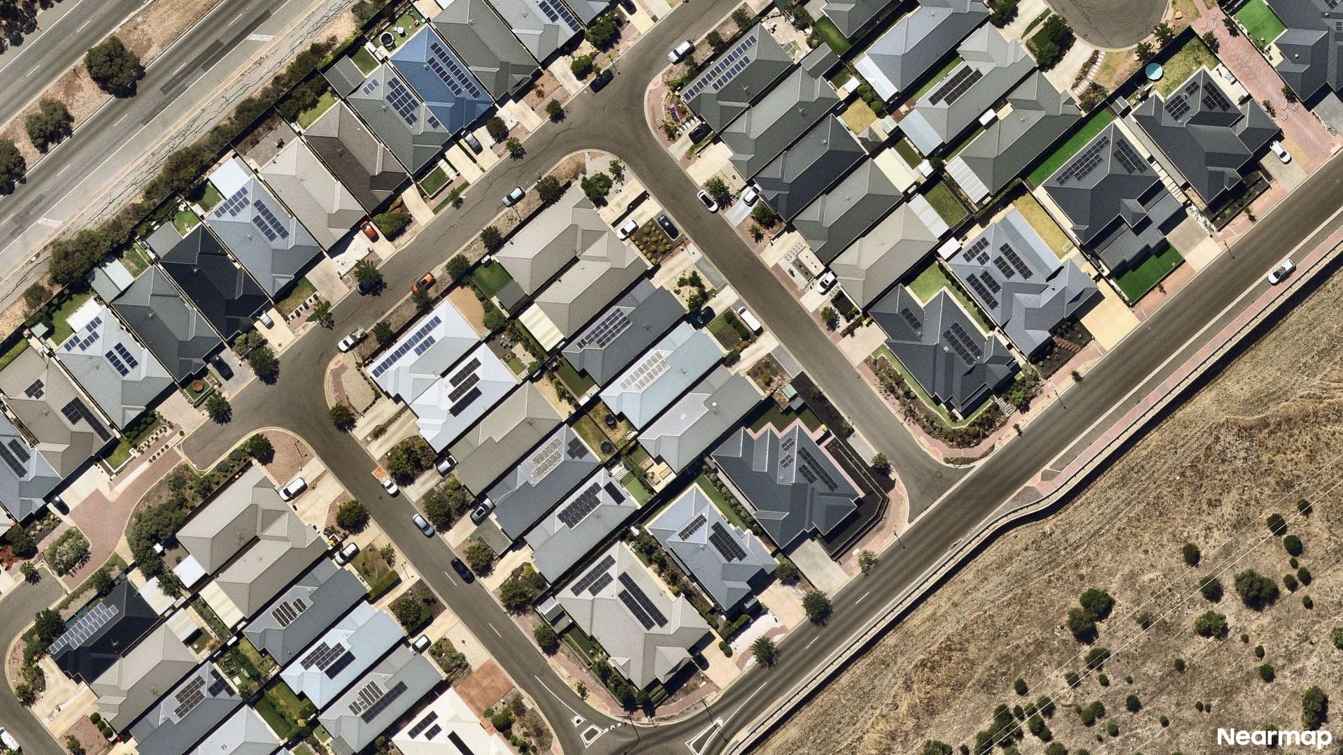 Vertical aerial view