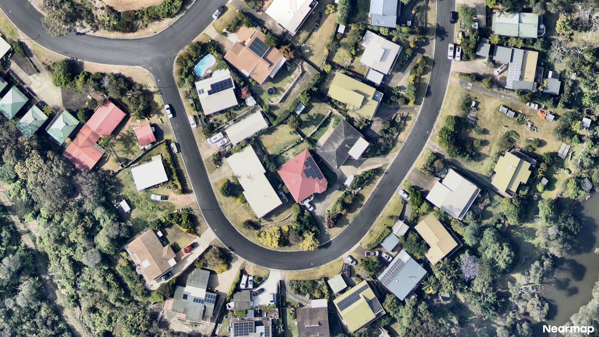 Vertical aerial view