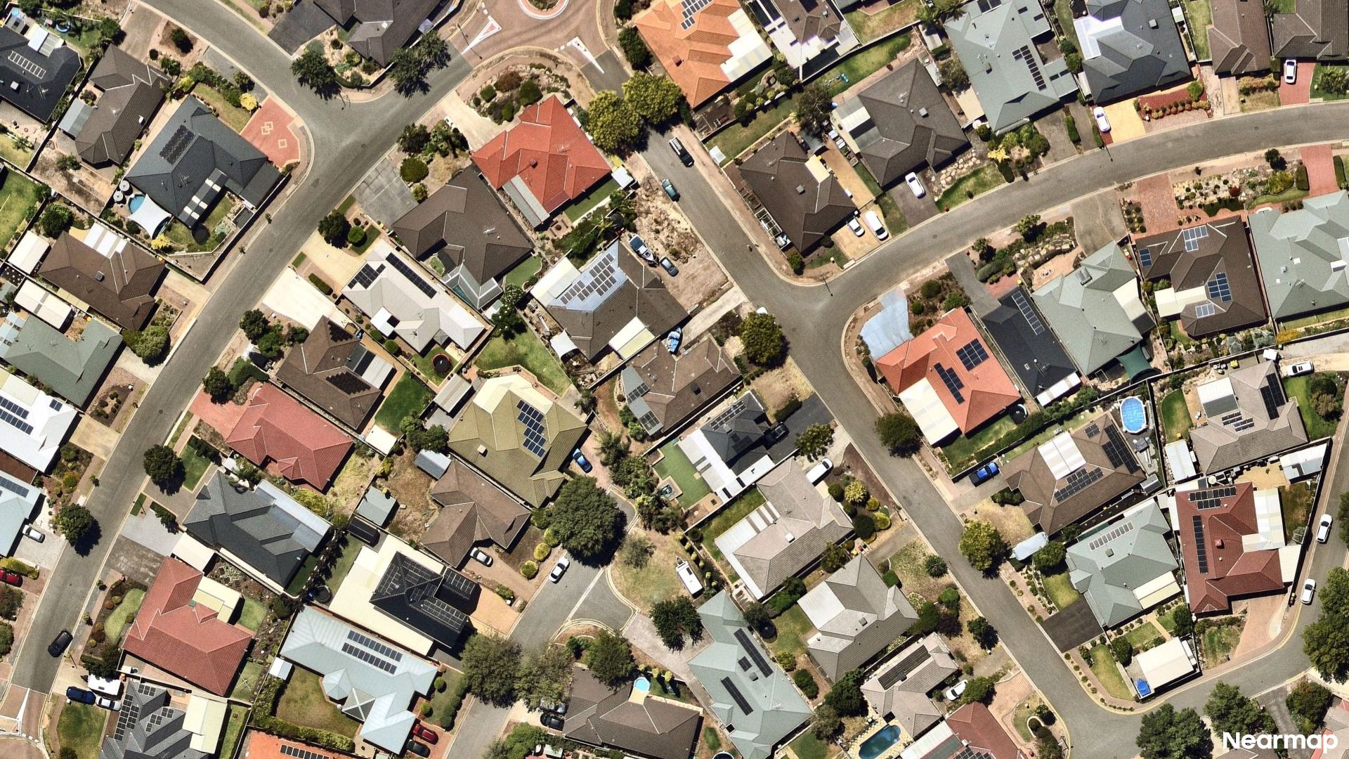 Vertical aerial view