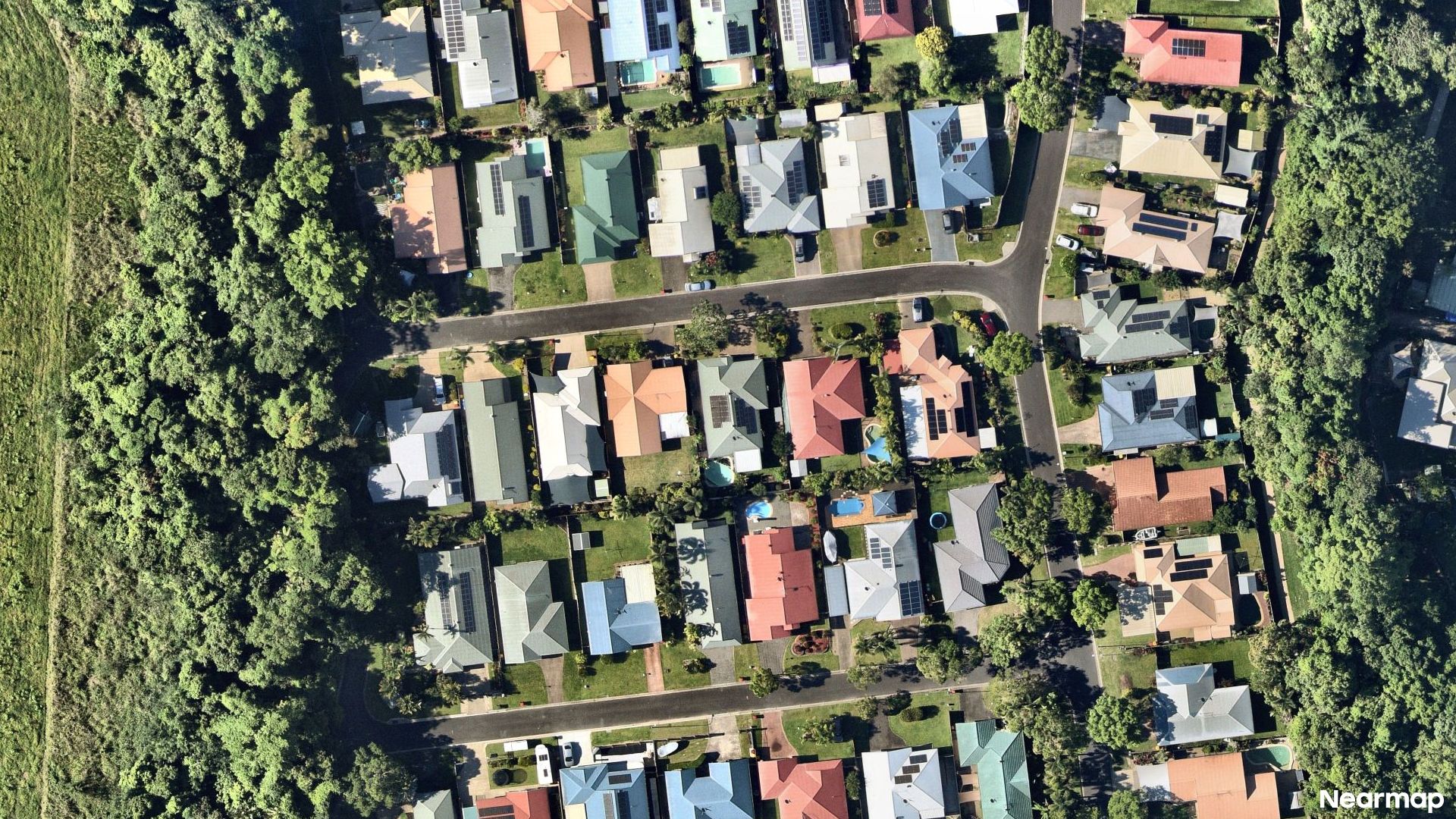 Vertical aerial view