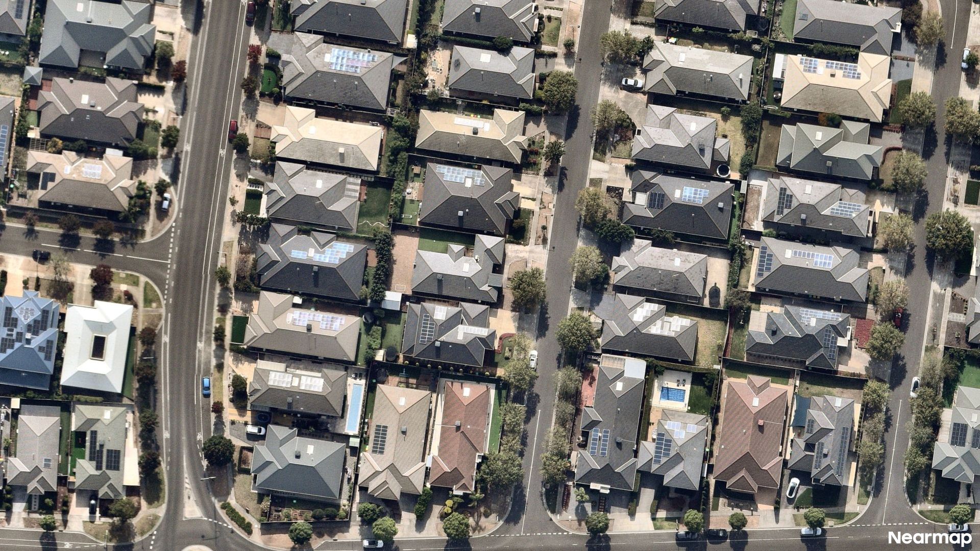 Vertical aerial view