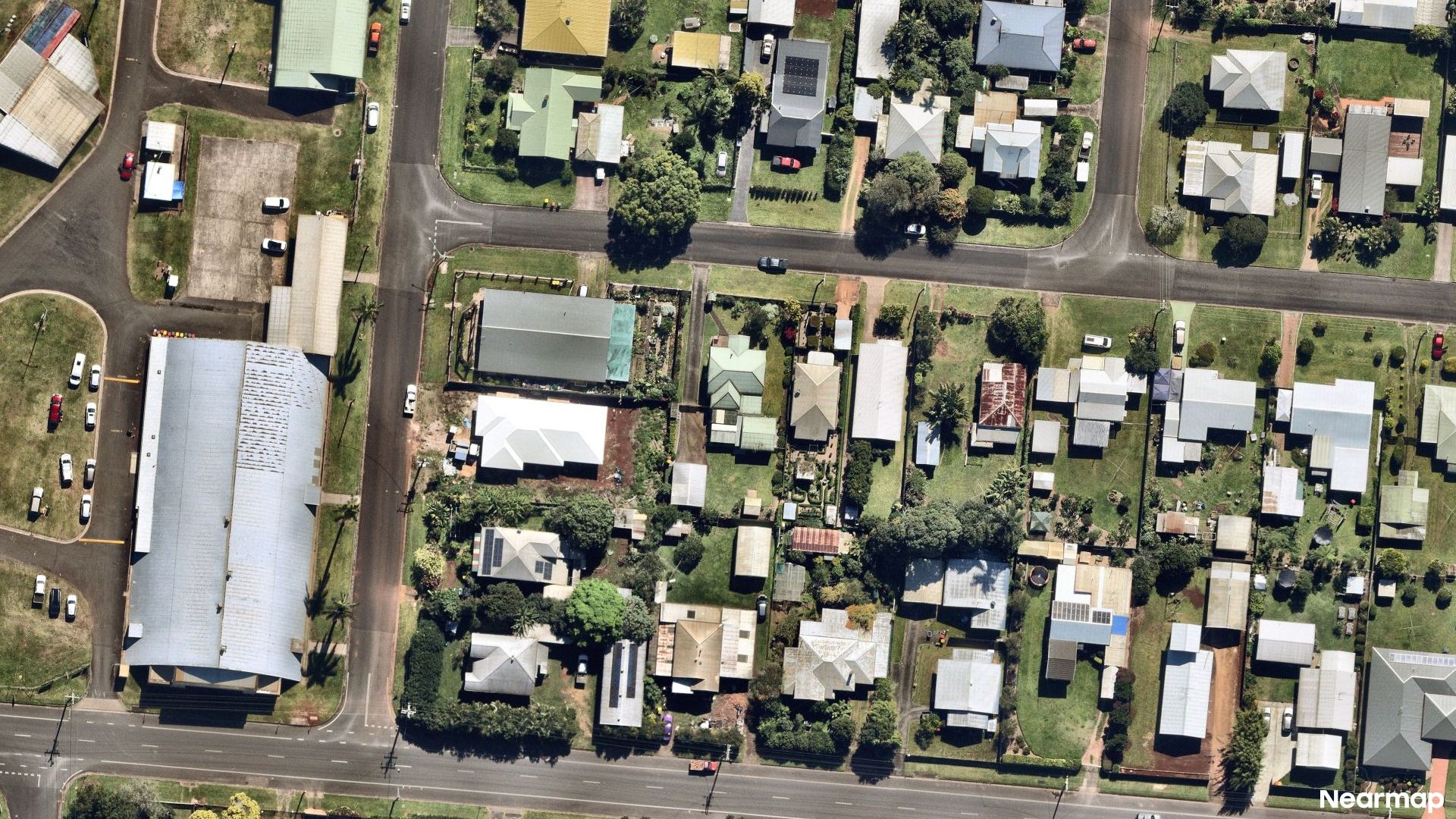 Vertical aerial view