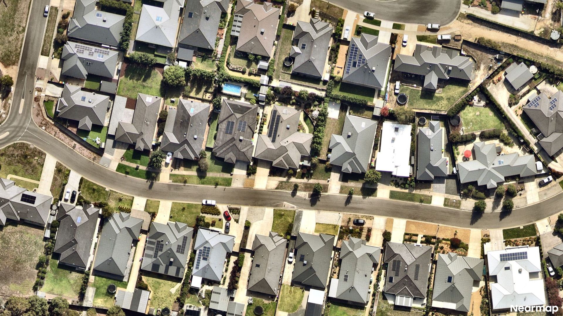 Vertical aerial view