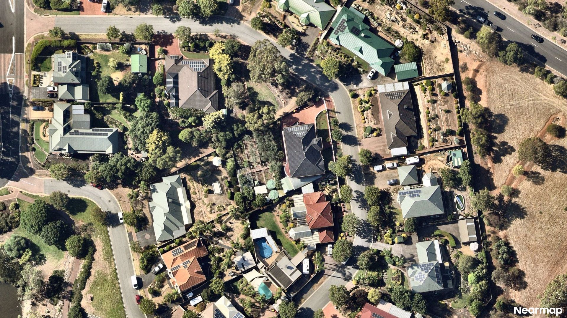 Vertical aerial view