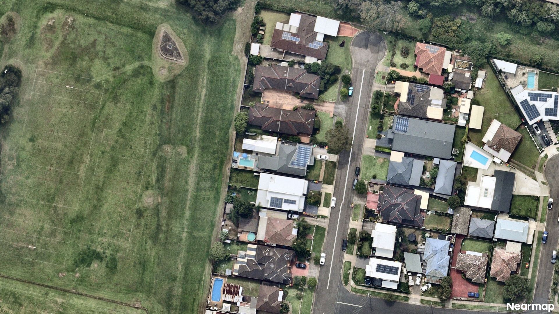 Vertical aerial view