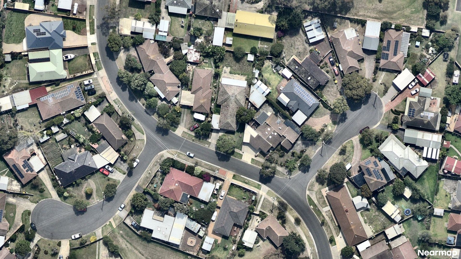 Vertical aerial view
