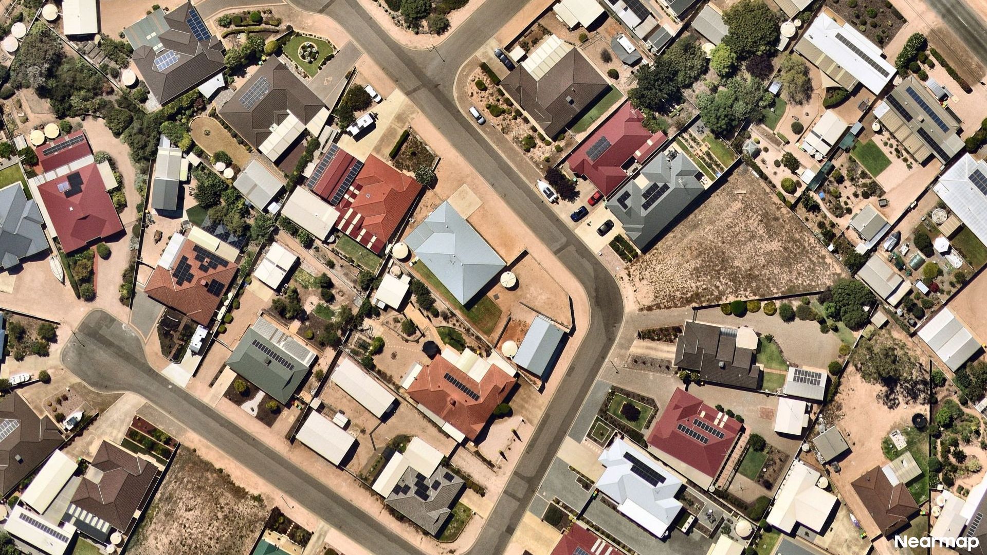 Vertical aerial view