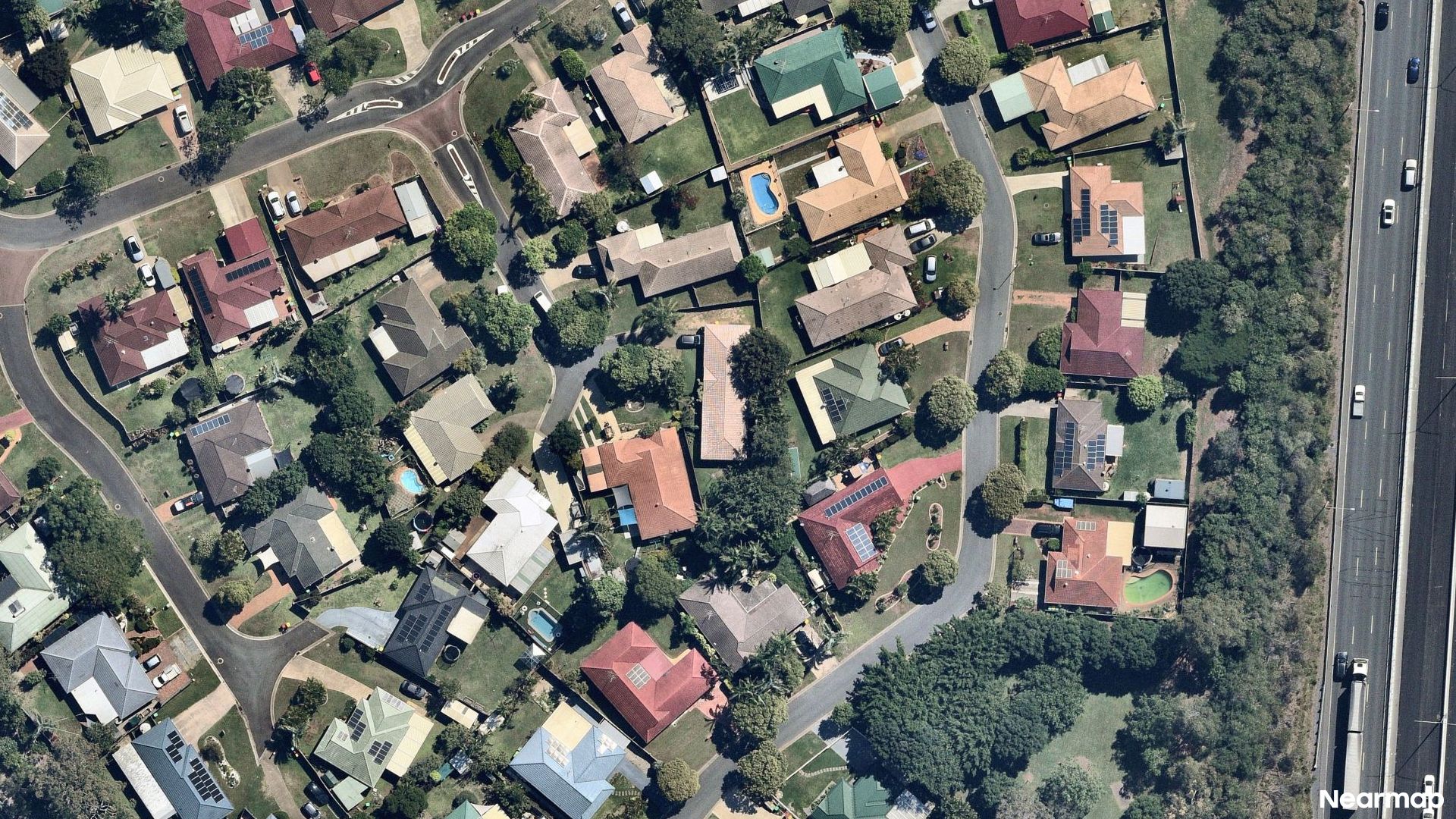 Vertical aerial view