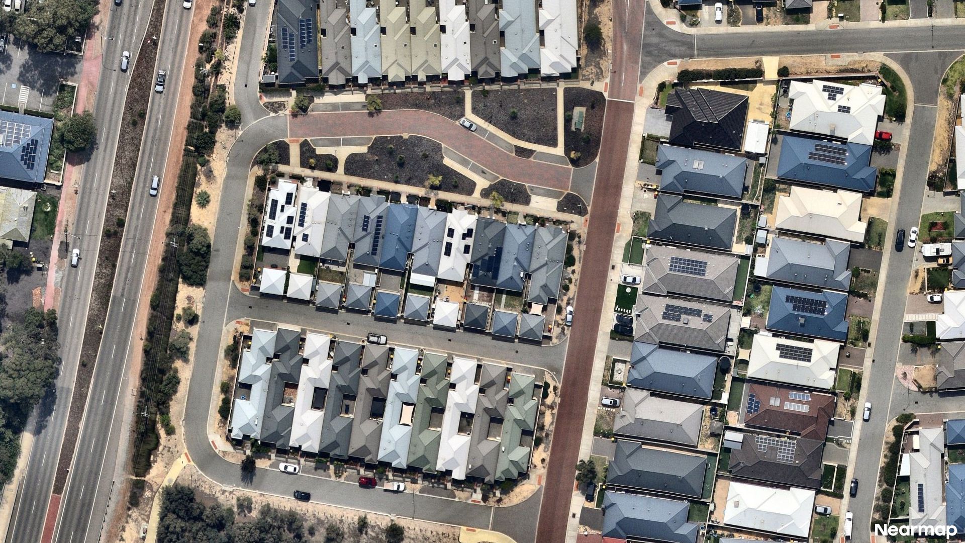 Vertical aerial view