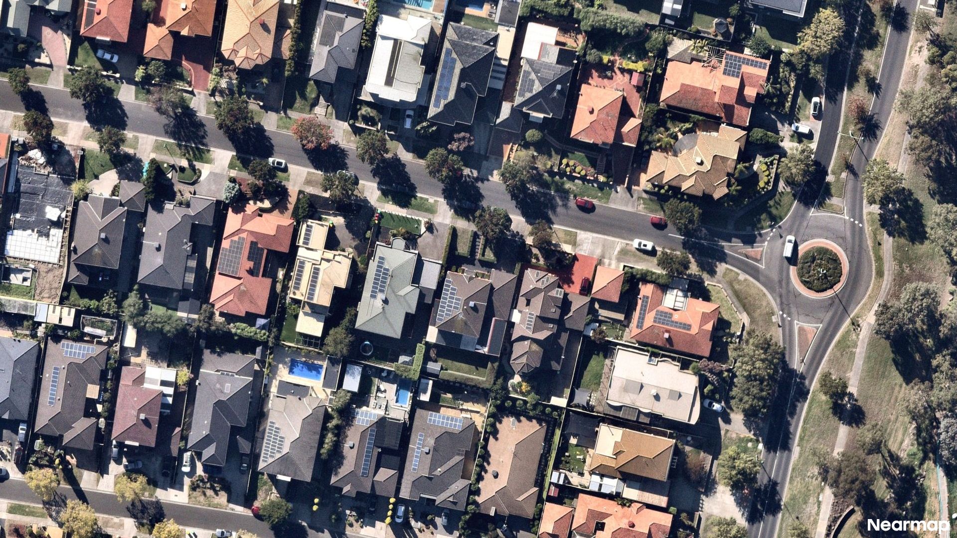 Vertical aerial view