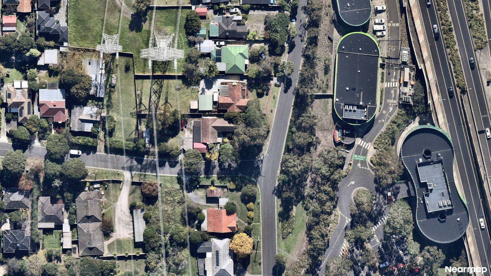 Vertical aerial view