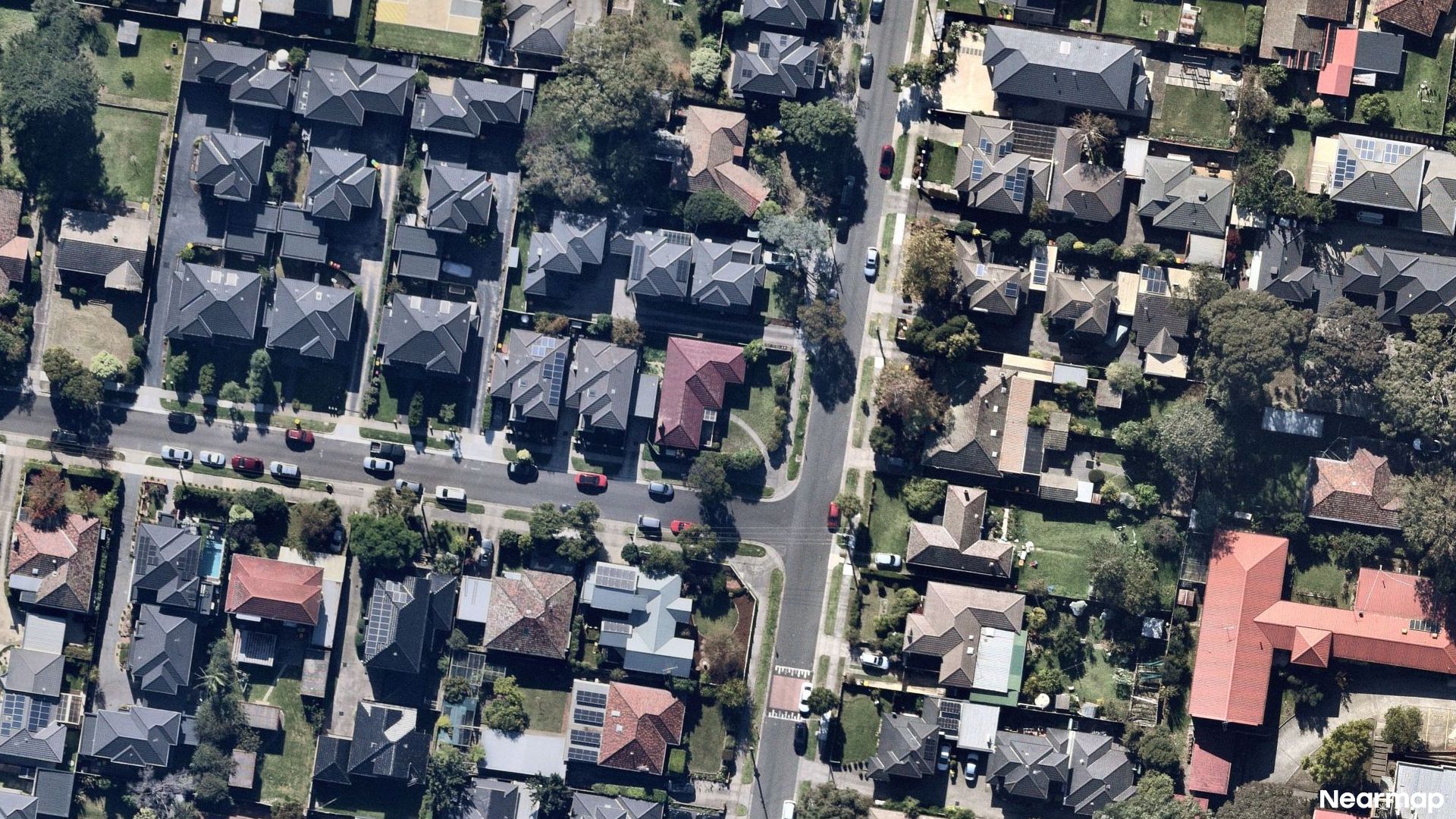 Vertical aerial view