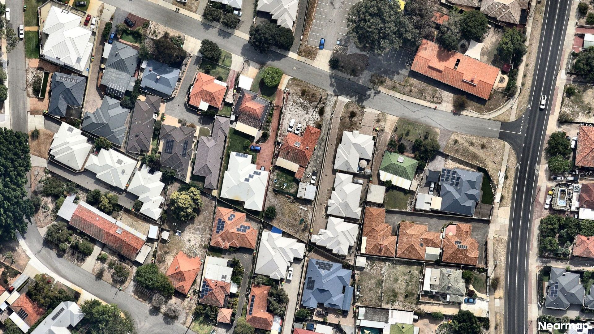 Vertical aerial view
